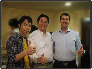 マイケルボルダック氏と鳥居氏と私