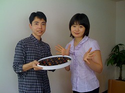 尾崎さんからチョコレートの差し入れです