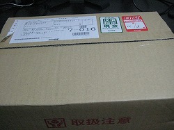 なにやら怪しげなダンボール箱が・・・