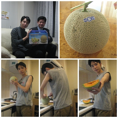 大関さんからメロンを頂きました(ノ≧▽≦)ノ